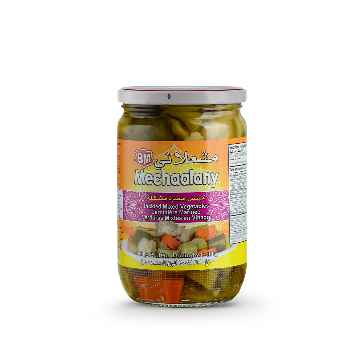 Pickled mixed vegetables 600g